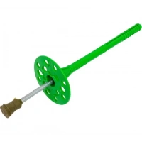 Купить Дюбель для теплоизоляции ИЗТ 10*300 400шт,  с металлическим гвоздем с термоголовой оптом в Москве от производителя