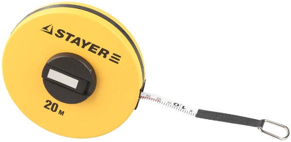 Купить 34153-20 Мерная лента STAYER «STANDART», фиберглассовая двусторонняя, 20м оптом в Москве от производителя