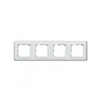 Купить 773654 Рамка 4 поста Cariva белый оптом в Москве от производителя