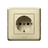 Купить 773759 Розетка 2 Конт.+ Земля Cariva сл. кость оптом в Москве от производителя