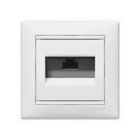 Купить 774238  Розетка комп. RJ45x1 в р.кат5e VALENA(белый) монтаж на винтах оптом в Москве от производителя