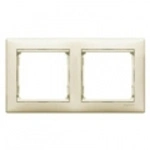 Купить 774352 Рамка горизонтальная 2поста Valena сл.кость оптом в Москве от производителя