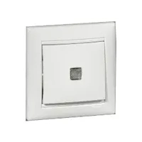 Купить 774410 Выключатель с подсветкой  Valena белый оптом в Москве от производителя