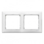 Купить 774452 Рамка горизонтальная 2поста Valena белый оптом в Москве от производителя
