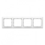 Купить 774454 Рамка горизонтальная 4поста Valena белый оптом в Москве от производителя