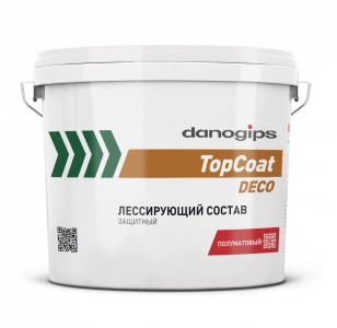 Купить DANOGIPS TopCoat Deco Защитно-декоративный лессирующий состав (гельбаза) 1 кг (240шт/под) оптом в Москве от производителя