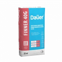 Купить Dauer Finner 40G Шпатлевка цементная армированная базовая серая 25 кг оптом в Москве от производителя