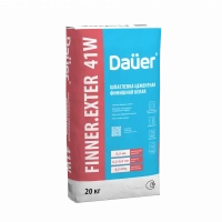 Купить Dauer FINNER EXTER 41 W Шпатлевка цементная финишная белая 20 кг оптом в Москве от производителя