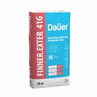 Купить Dauer FINNER EXTER 41G Шпатлевка цементная финишная серая 20 кг оптом в Москве от производителя