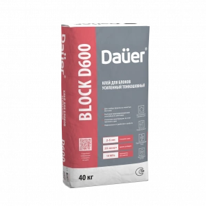 Купить Dauer QUADER BLOCK D600 Клей монтажный тонкошовный 40 кг оптом в Москве от производителя