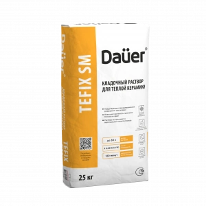 Купить Dauer QUADER TEFIX SM Кладочный раствор теплоизоляционный 30 кг оптом в Москве от производителя