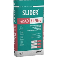Купить Dauer SLIDER FASAD 31 Fibro Штукатурка цементная выравнивающая армированная 25 кг оптом в Москве от производителя