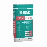 Купить Dauer SLIDER FASAD 31 Slim Штукатурка цементная мелкофракционная гладкая 25 кг оптом в Москве от производителя