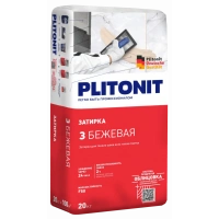 Купить PLITONIT 3 Затирка для швов плитки (2-6 мм) бежевая 20 кг (48шт/подд.) оптом в Москве от производителя