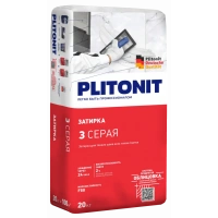 Купить PLITONIT 3 Затирка для швов плитки (2-6 мм) серая 20 кг (48шт/подд.) оптом в Москве от производителя