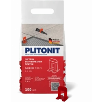 Купить PLITONIT зажим SVP-PROFI 1,4 мм (100 шт) (24пак в короб/(1000пак/подд.) оптом в Москве от производителя