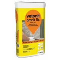 Купить Клей для камня, плитки и керамогранита ВЕТОНИТ Гранит Фикс, 25 кг оптом в Москве от производителя