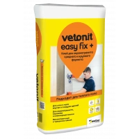 Купить Плиточный клей ВЕТОНИТ Изи Фикс+ для керамогранита среднего и крупного формата, 25 кг оптом в Москве от производителя