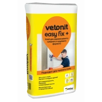 Купить Плиточный клей ВЕТОНИТ Изи Фикс+ для керамогранита среднего и крупного формата, 25 кг оптом в Москве от производителя