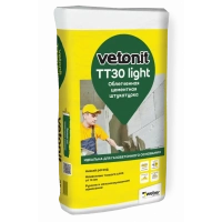 Купить Штукатурка цементная облегченнаяВЕТОНИТ ТТ30 Лайт, 25кг оптом в Москве от производителя