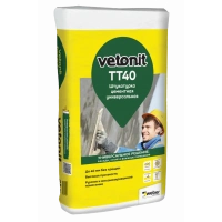 Купить Штукатурка цементная универсальная ВЕТОНИТ ТТ40, 25 кг оптом в Москве от производителя