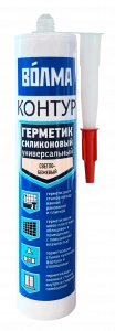 Купить ВОЛМА Контур Герметик силиконовый универсальный  290мл светло-бежевый оптом в Москве от производителя