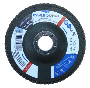 Купить ВОЛМА Круг лепестковый торцевой Сarbodisk 125х22,23 Р60 оптом в Москве от производителя