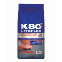 Купить Клей для плитки Litokol Litoflex K80 Серый 5 кг оптом в Москве от производителя