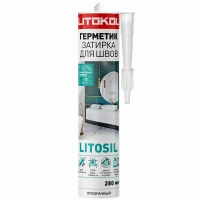 Купить Литокол LITOKOL LITOSIL Герметик-затирка высокоэластичный санитарный силиконовый для влажных помещений Прозрачный 280 мл оптом в Москве от производителя