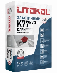 Купить Клей для плитки Litokol SuperFlex K77 суперэластичный 25 кг оптом в Москве от производителя