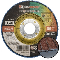 Купить КЛТ1 125х22 А120 (14А 12/Р120) круг лепестковый плоск.Луга оптом в Москве от производителя
