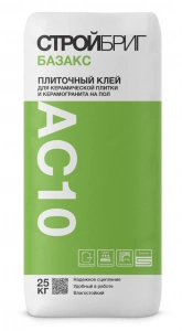 Купить Клей плиточный Стройбриг Базакс  АС-10, 25 кг оптом в Москве от производителя