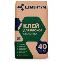 Купить ЦЕМЕНТУМ Клей для блоков STANDART40 кг (36шт/под) оптом в Москве от производителя