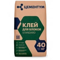 Купить ЦЕМЕНТУМ Клей для блоков STANDART40 кг (36шт/под) оптом в Москве от производителя