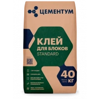 Купить ЦЕМЕНТУМ Клей для блоков STANDART40 кг (36шт/под) оптом в Москве от производителя