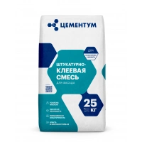 Купить ЦЕМЕНТУМ Штукатурно-клеевая смесь 25 кг (56шт/под) оптом в Москве от производителя