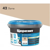 Купить Затирка эластичная водооттал. ЦЕРЕЗИТ CE 40 противогриб, №42 латте, 2 кг оптом в Москве от производителя