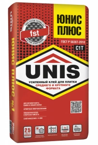 Купить Клей плиточный Юнис Плюс, 25 кг оптом в Москве от производителя