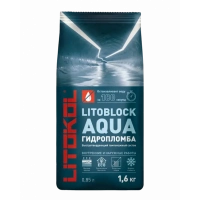 Купить Литокол LITOBLOCK AQUA гидропломба 1,6 кг оптом в Москве от производителя