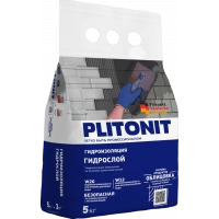 Купить PLITONIT ГидроСлой Тонкослойная жесткая гидроизоляция вертикальных и горизонтальных конструкций при внут. и наруж работах 5 кг (2-5мм) (168шт/подд.) оптом в Москве от производителя