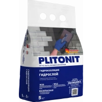 Купить PLITONIT ГидроСлой Тонкослойная жесткая гидроизоляция вертикальных и горизонтальных конструкций при внут. и наруж работах 5 кг (2-5мм) (168шт/подд.) оптом в Москве от производителя