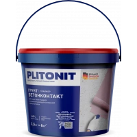 Купить PLITONIT Грунт БетонКонтакт Адгезионный праймер для обработки гладких оснований 1.5 кг  (288шт/подд.) оптом в Москве от производителя