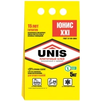 Купить Клей плиточный Юнис ХХI, 5 кг оптом в Москве от производителя