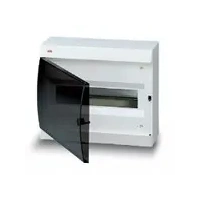 Купить 122620006  ABB Unibox Щит 12(13) мод. навесной, с шинами «земля» и «ноль», белый с прозрачной дверью (IP 40)	295х245х115 оптом в Москве от производителя