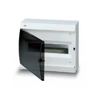 Купить 122620006  ABB Unibox Щит 12(13) мод. навесной, с шинами «земля» и «ноль», белый с прозрачной дверью (IP 40)	295х245х115 оптом в Москве от производителя