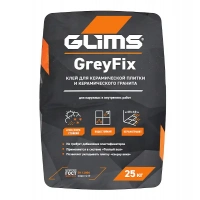 Купить Плиточный клей GLIMS GreyFix универсальный водостойкий , 25 кг оптом в Москве от производителя