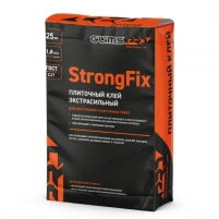 Купить Клей плиточный GLIMS StrongFix для облицовки фасадов гранитом и мрамором, 25 кг оптом в Москве от производителя