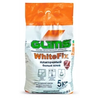 Купить Клей плиточный Glims WhiteFix Белый, 5 кг оптом в Москве от производителя