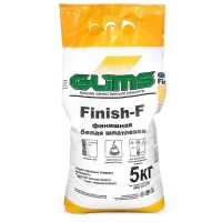 Купить Шпаклевка цементная белая GLIMS-Finish-F для фасадных работ, 5 кг оптом в Москве от производителя