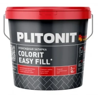 Купить PLITONIT Colorit EasyFill эпоксидная затирка для межплиточных швов и реактивный клей для плитки, серебристо-серый 2 кг (96шт/подд.) оптом в Москве от производителя